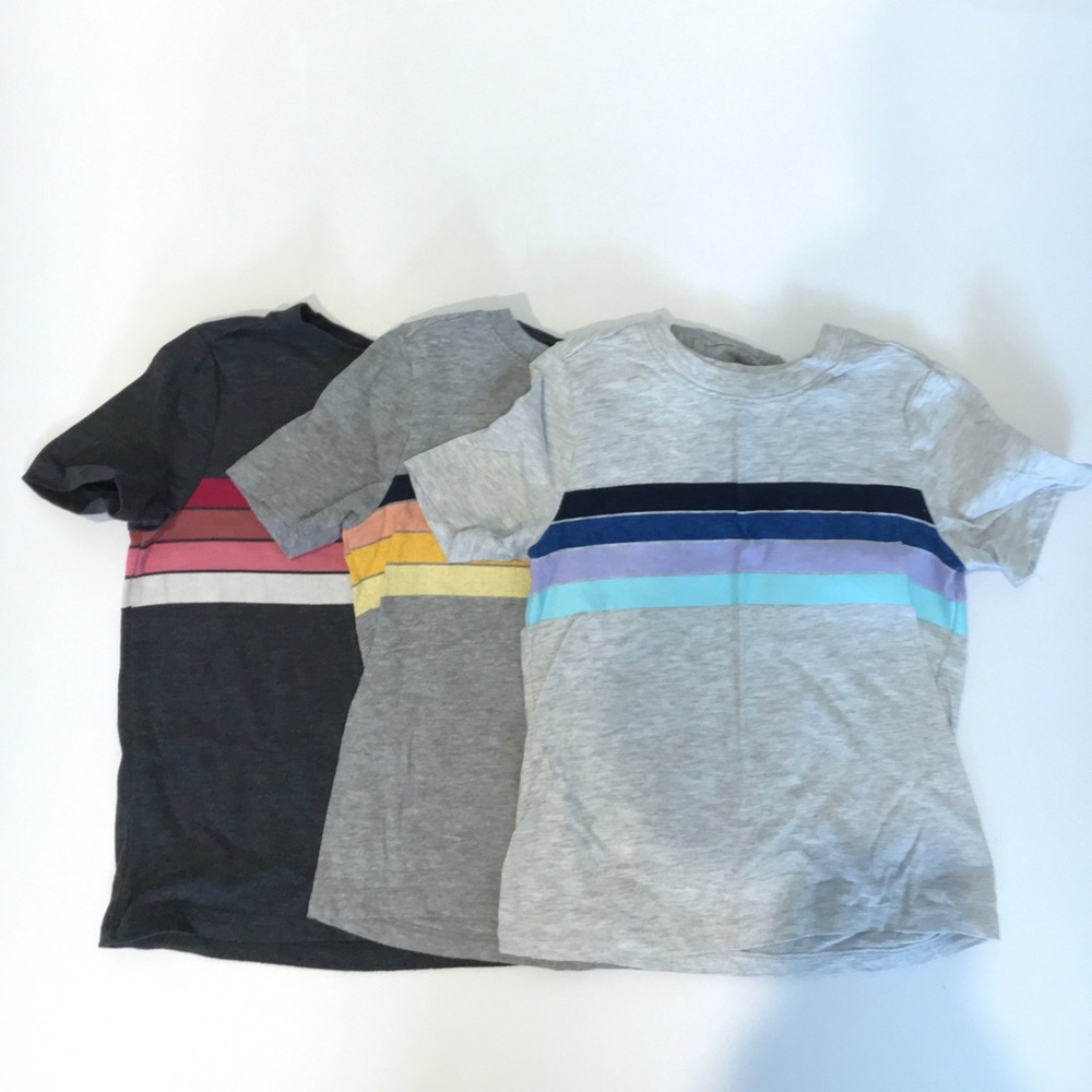 3 pack boys striped shirts. 4T